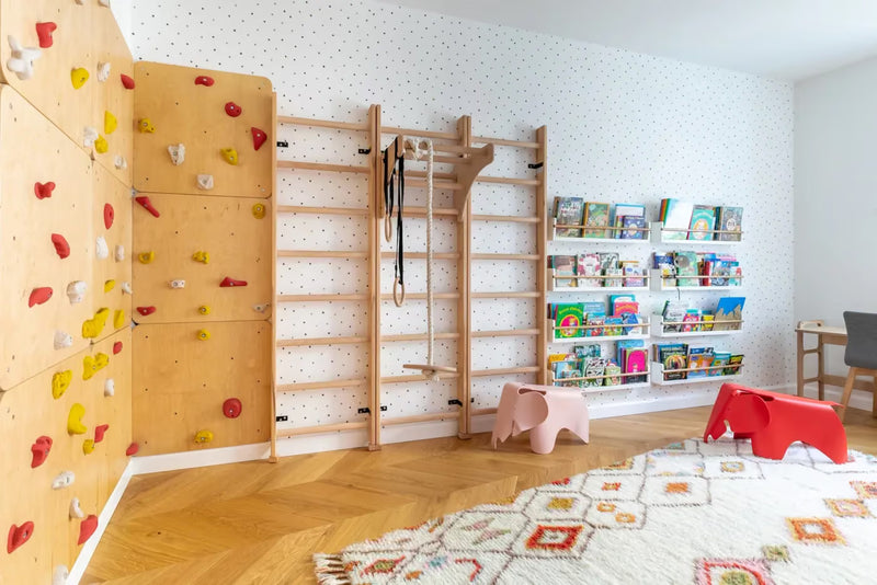 Wooden wall bars for kids room - BenchK 111 + A204