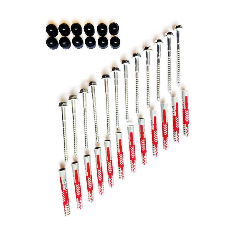 BenchK PS12 - Fischer 10 × 80 expansion plugs with BenchK wall bars screws (12 pcs.)