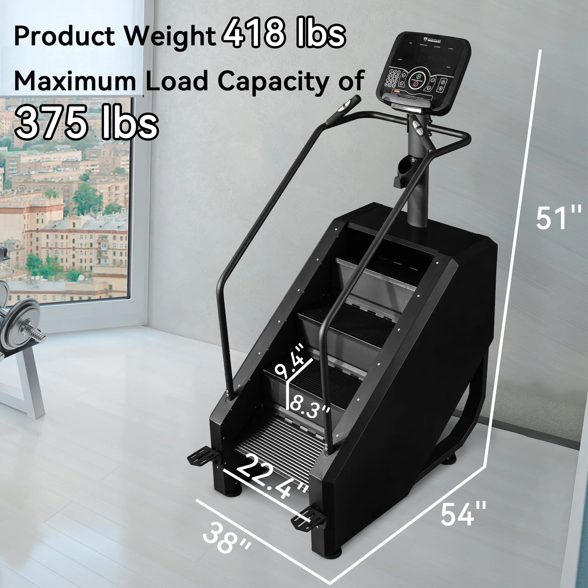 Stair Climber Commercial Grade Stair Stepper Machine for Cardio and Lo ...