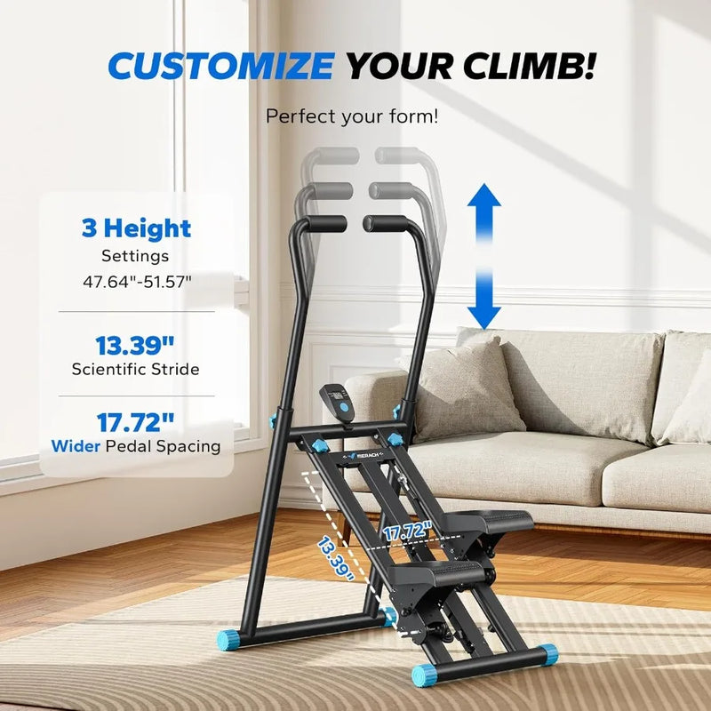 Stair Stepper for Home Gym Exercise, New Version Vertical Climber Machine for Full-Body Workout, Compact Folding Cardio Exercise