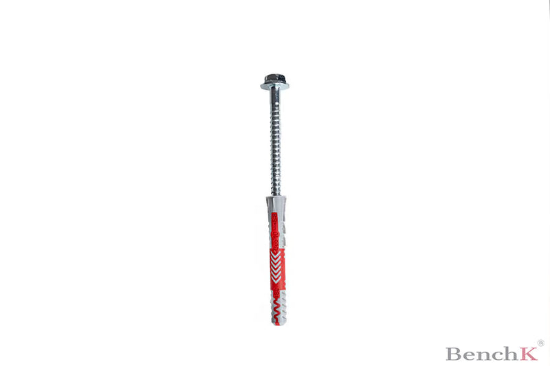 BenchK PS12 - Fischer 10 × 80 expansion plugs with BenchK wall bars screws (12 pcs.)