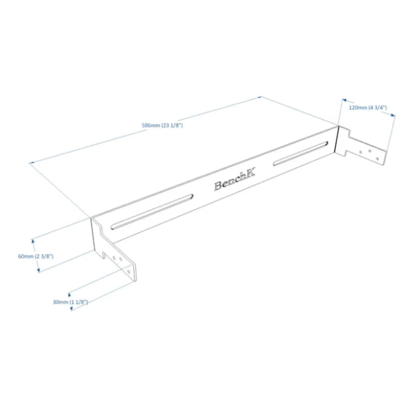 Wall holder BenchK WH1+S4 for BenchK 1 series wall bars