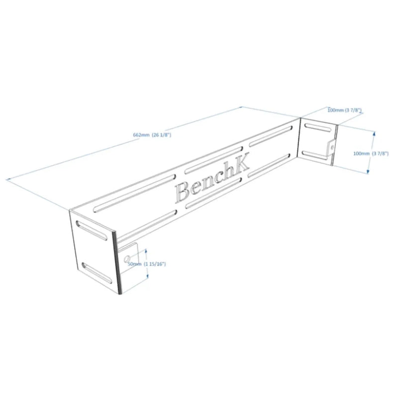 Wall holder BenchK WHB+S8 for BenchK 2,5,7 series wall bars