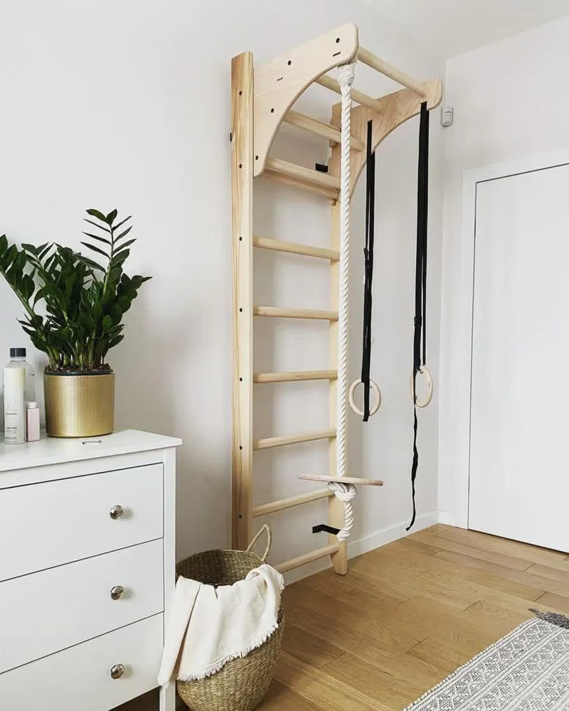 Wooden wall bars for kids room - BenchK 111 + A204