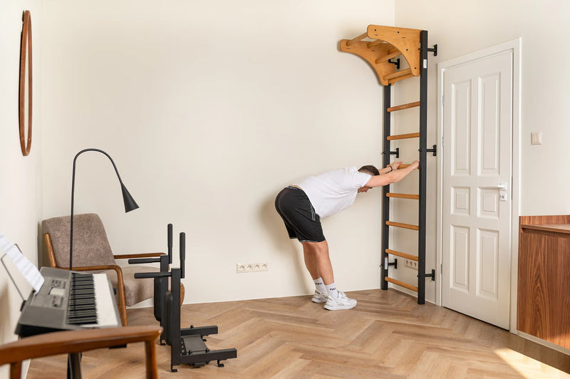 Wall bars BenchK 711B with wooden pull up bar