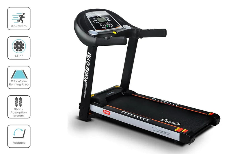 Everfit Electric Treadmill 45cm Incline Running Home Gym Fitness