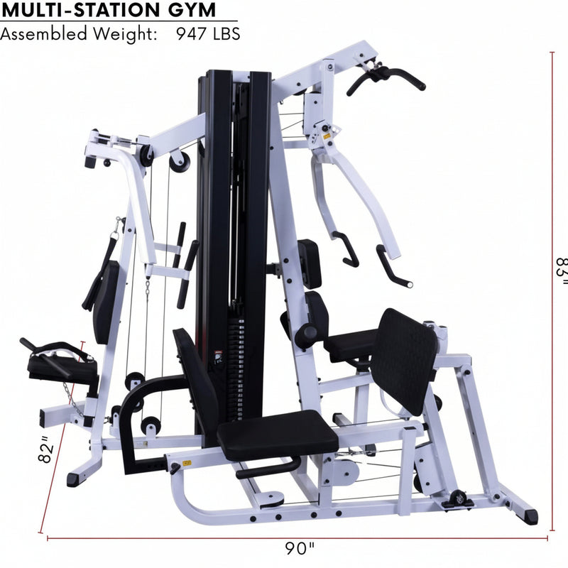 EXM3000LPS Multi-Station Selectorized Gym for Light Commercial and Home Gym